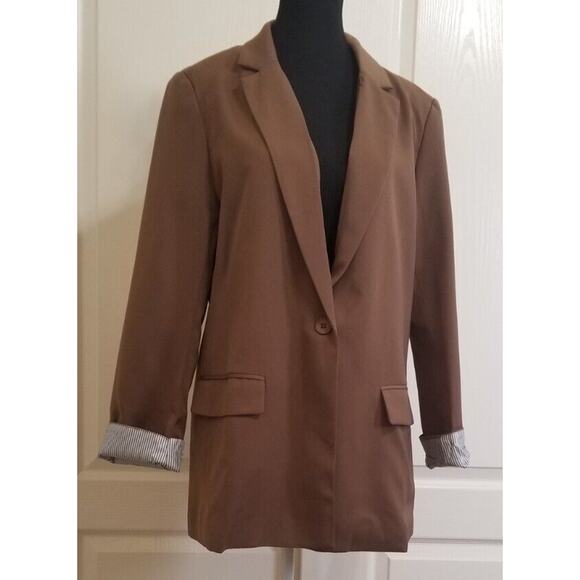 Cicy Bell Women's Casual Business Lightweight Long Sleeve Jacket Blazer Size L - Picture 2 of 9